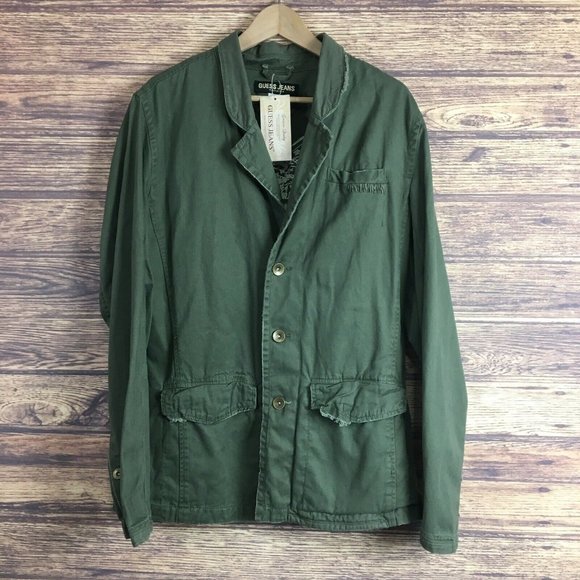 Guess Other - NEW Guess Button Up Military Army Style CoatJacket